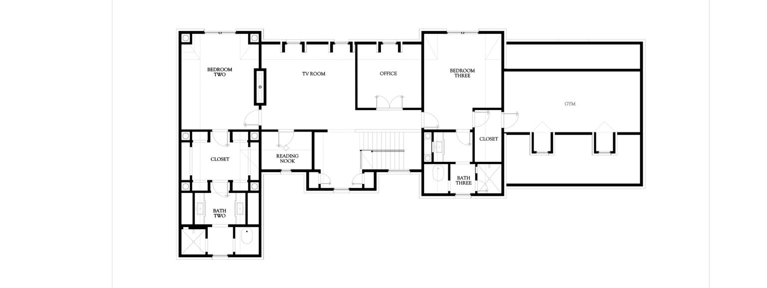 Tulsa Tudor second floor plan